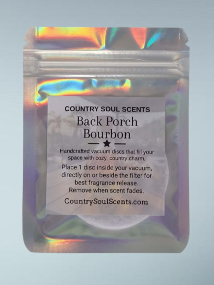 Back Porch Bourbon Vacuum Discs | Country Soul Scents