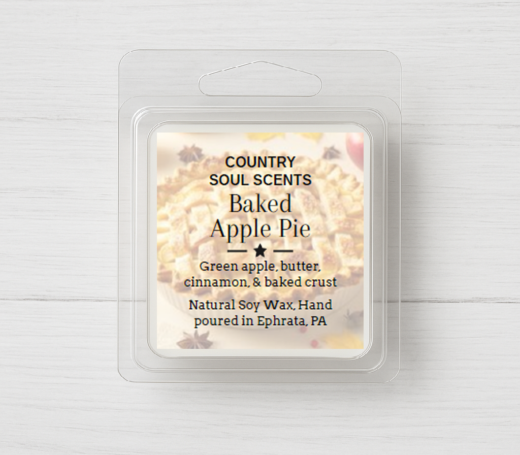 Baked Apple Pie | 1oz Wax Melt Sample | Country Soul Scents