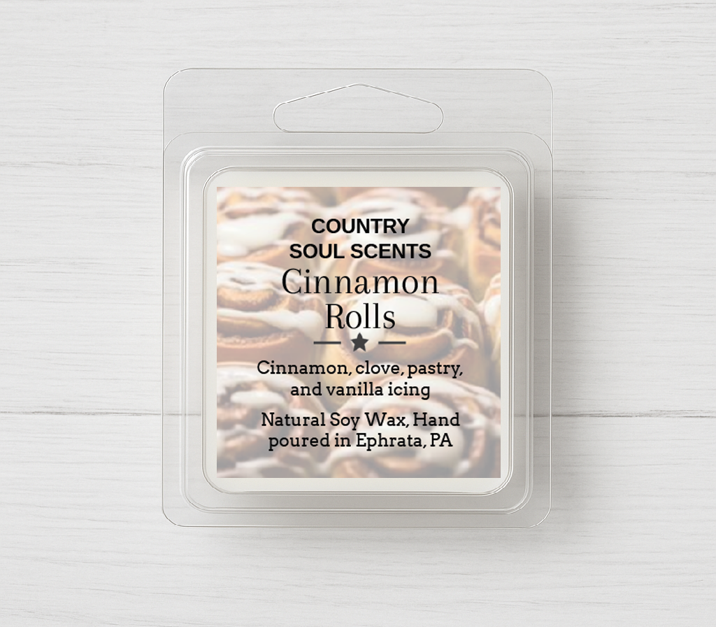 Cinnamon Rolls | 1oz Wax Melt Sample | Country Soul Scents