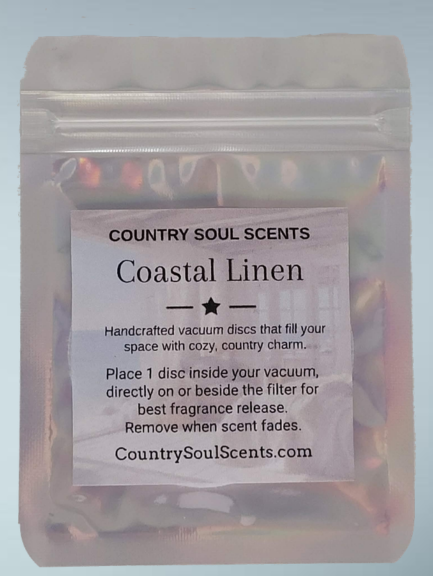 Coastal Linen Vacuum Discs | Country Soul Scents