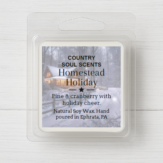 Homestead Holiday | 1oz Wax Melt Sample | Country Soul Scents