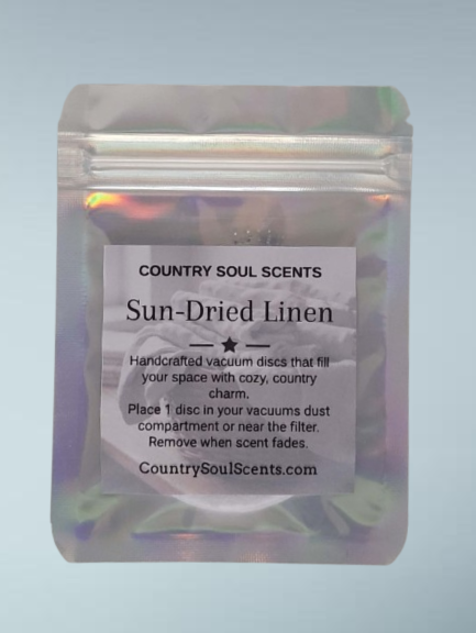Sun-Dried Linen Vacuum Discs | Country Soul Scents