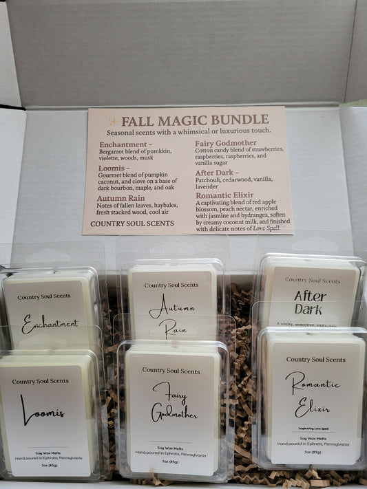 Fall Magic Bundle – Whimsical & Luxurious Fall Wax Melts